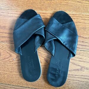 Everlane Black Leather Sandals